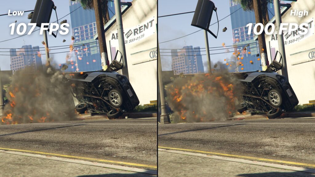 gta.5 graphics settings particles quality comparison