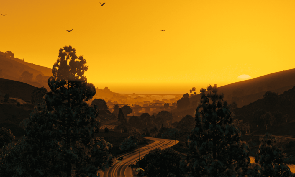 The Los Santos landscape is enhanced with the help of FiveM Redux mod